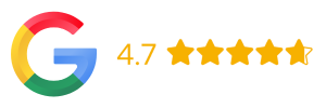 Coyne Medical 4.7 Google rating with five stars badge